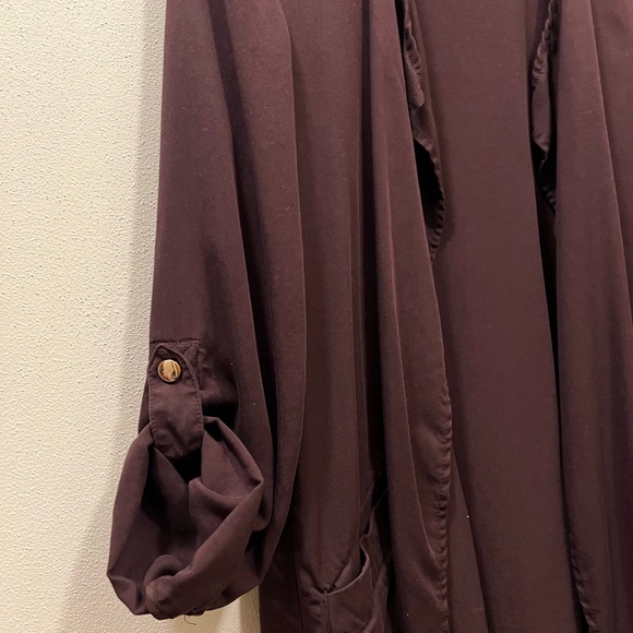 H&M CONSCIOUS Deep Purple Waterfall Cardigan - Picture 4 of 4